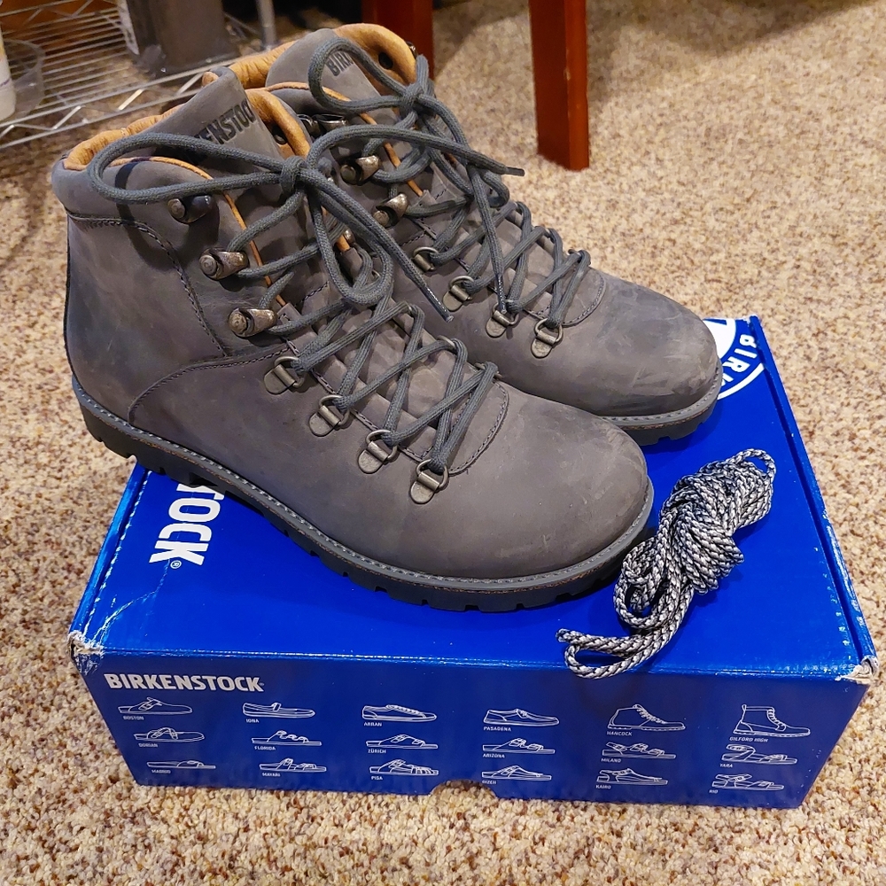 NEW Birkenstock Jackson boots. Grey. Size 9 US/ 40 EU. Nubuck Leather. No use